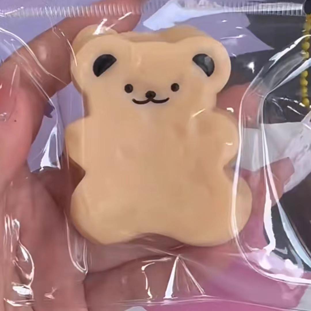 Bear Cake Squeezing Toy Silicone Mold Hand-Turned Mold Can Be Squeezing Toy in Sto Now Released Application Scenario