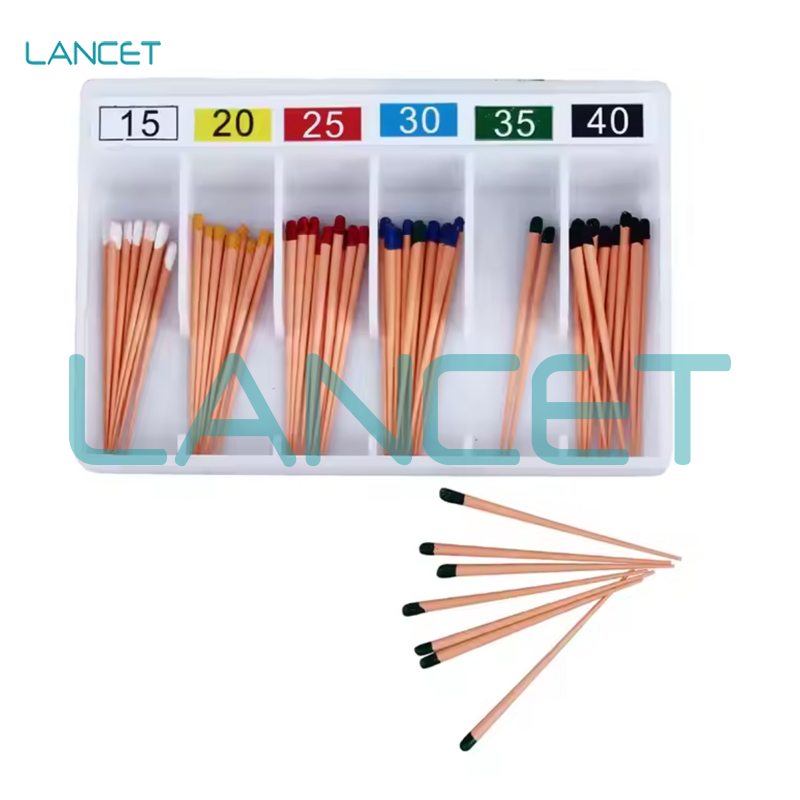 Dental gum tip gutta percha points with scale markings GP 02/04/06 large taper protaper dental material