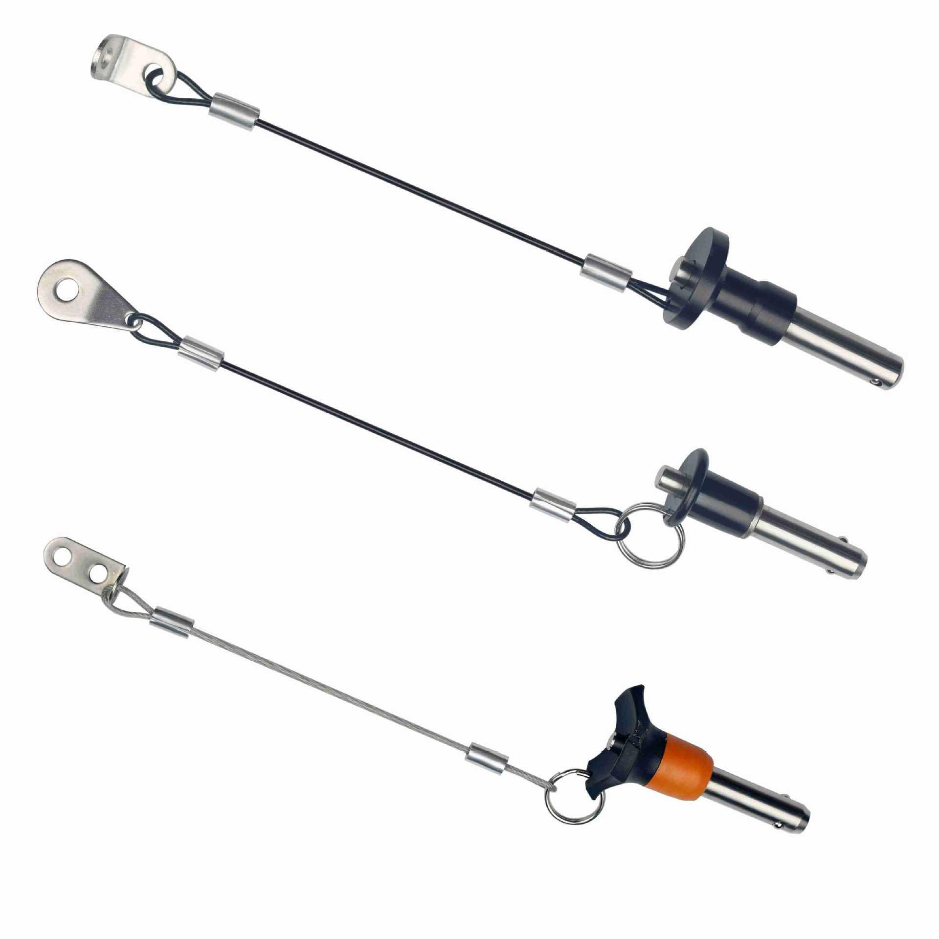 stainless steel 316 stage boom box bolt steel wire rope push-button quick release separation pin high strength pressure bearing spherical pin Specification drawing