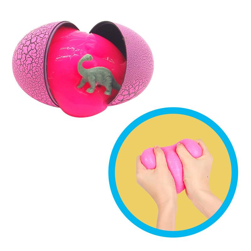 cross-border puzzle dinosaur crack egg crystal mud brickearth colored clay slime plasticene decompression sand skin glue slim Application Scenario