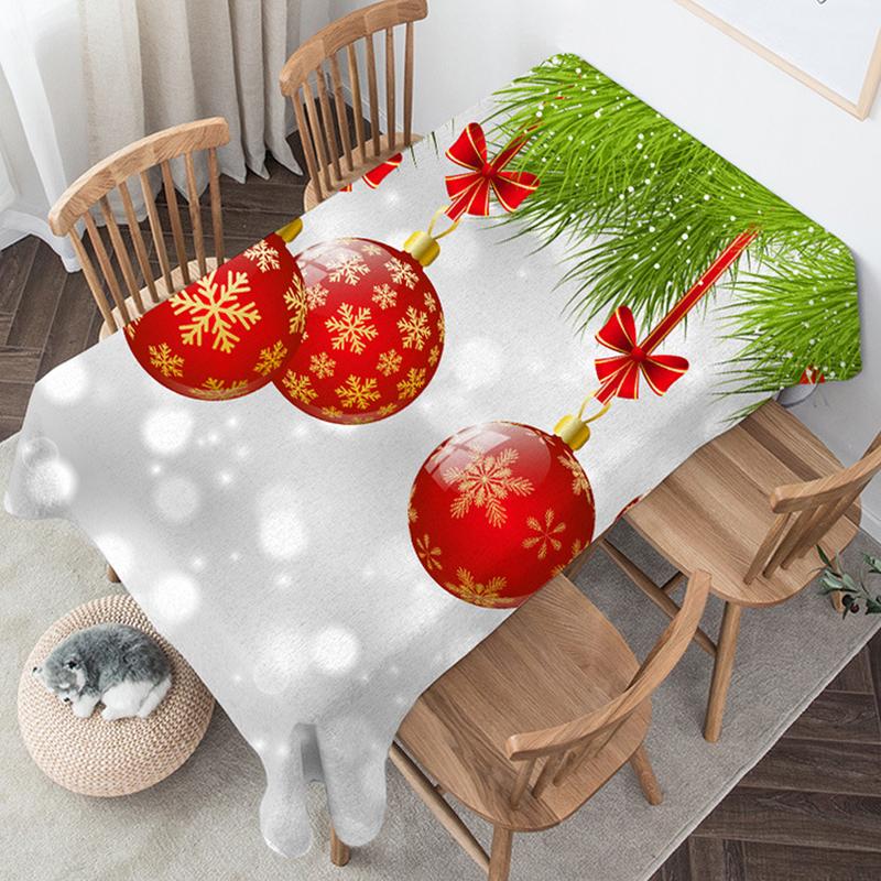 new christmas pet bells household rectangular tablecloth plum blossom coffee table cloth tablecloth christmas table cartoon tablecloth Specification drawing
