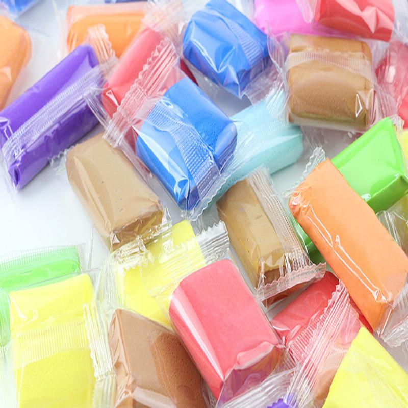 slime Wholesale 5G 10G 20G 50G Ultra-Light Clay DIY Toy Colored Clay Space Clay Candy Pack Specification drawing