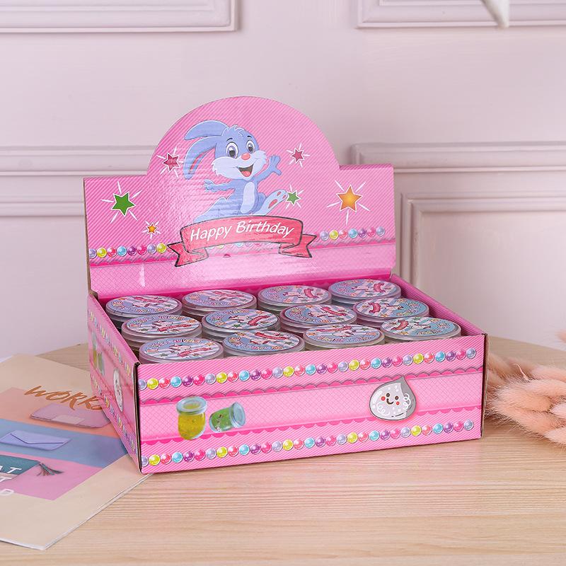 Cross-Border Direct Supply  Pudding Colorful Crystal Mud Slim Transparent Pearl Clay Foaming Glue Children's Toys Slime details Picture