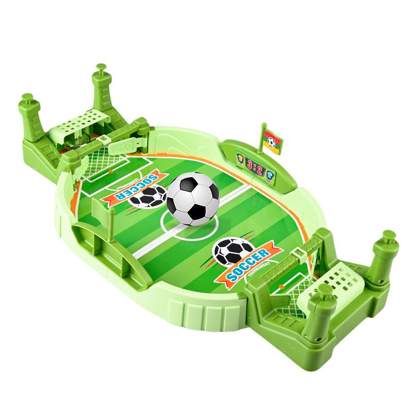 children's table double battle football station large interactive elastic launch football game educational toy with bell Item Picture