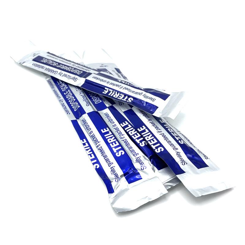 plastic handle scalpel carbon steel disposable surgical blade tip sterile independent packaging plastic cutting scalpel hand full figure