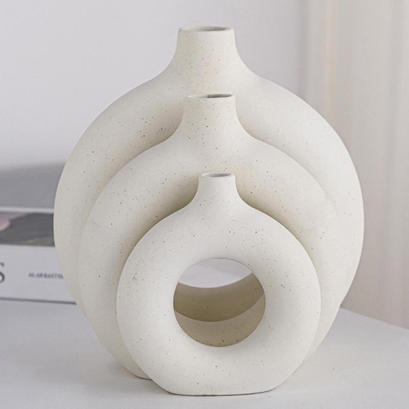 artificial flower ceramic vase decoration artificial green plant drunk wood bell simulated plants living room flower arrangement dining table decorations Application Scenario
