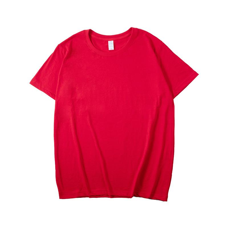 cotton t-shirt combed cotton round neck short sleeve t-shirt advertising shirt cultural shirt printing enterprise work clothes embroidered logo Item Picture