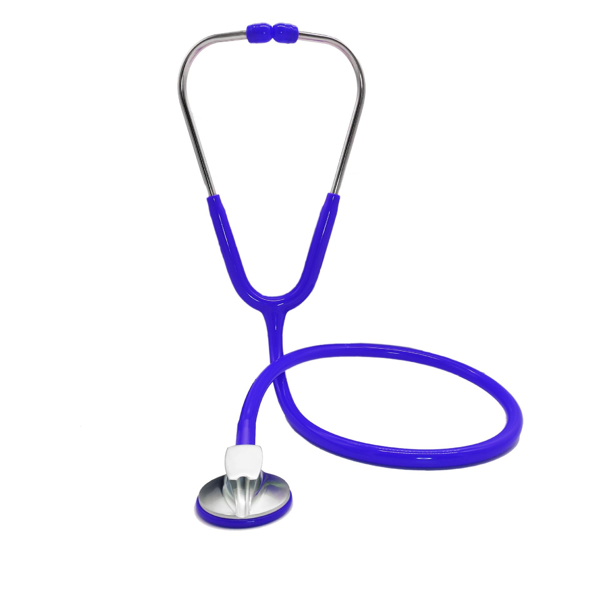 multi-color optional single-sided stethoscope foreign trade doctor hospital stethoscope single tube single-sided stethoscope zinc alloy