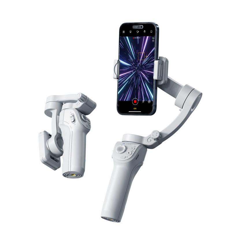 zach hand-held tripod head three-axis anti-shake stabilizer ai intelligent face recognition and short video shooting camera strap fill light Item Picture
