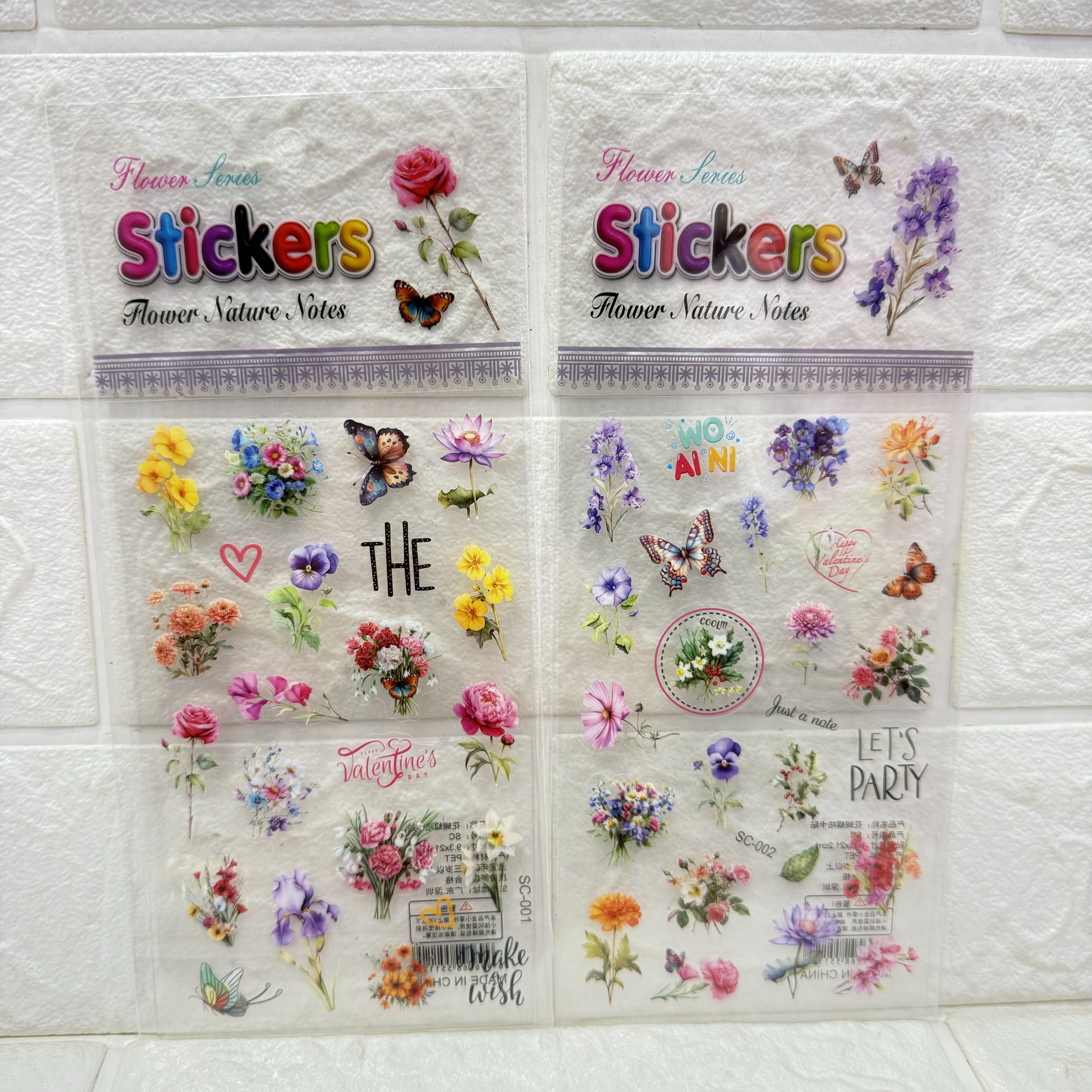Transparent butterfly flower DIY materials, Guka stickers, butterfly planner Guka stickers, transparent Guka planner stickers pic 7