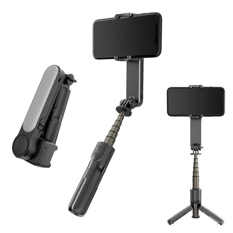 new l09 mobile phone bluetooth selfie stick integrated anti-shake handheld ptz stabilizer folding balance camera stabilizer full figure