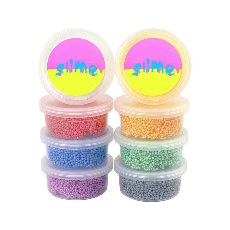 cross-border 3d pearl mud foam putty ultra-light clay children's diy hand-made slime non-air dry colored clay Item Picture