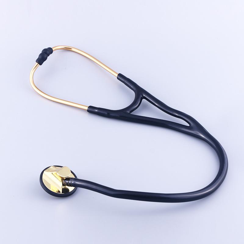 stethoscope medical instrument gold-plated cardiology doctor stethoscope