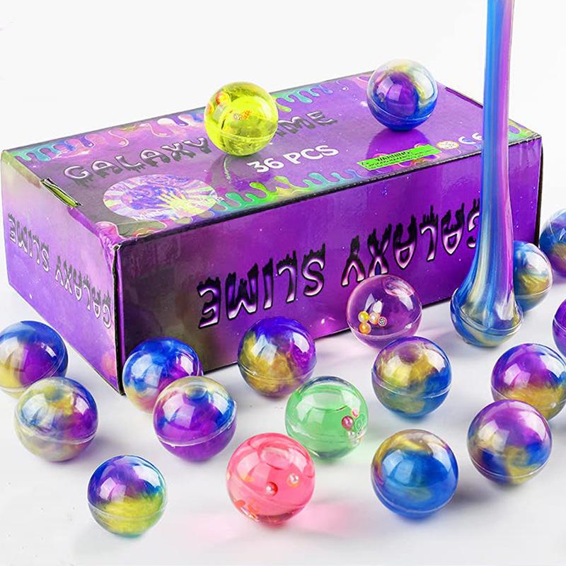 ball pearlescent slime colorful crystal mud sand skin glue colored clay puzzle decompression toy non-stick hand Specification drawing
