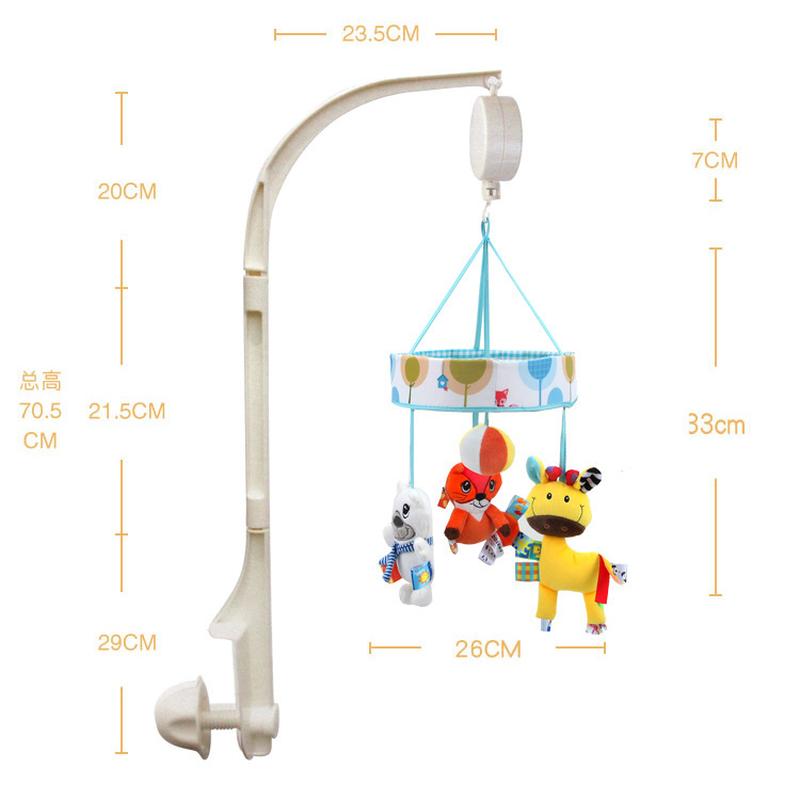 animal ball music bed bell crib clip bell music box rotary table toy Specification drawing