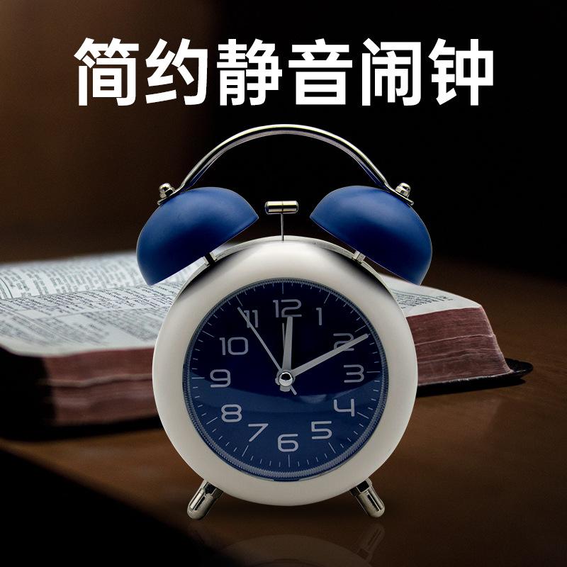 Children Primary and Secondary School Students Bedside Table Electronic Clock Luminous Mute Cute Mechanical Bell Pointer Alarm Clock F18 full figure