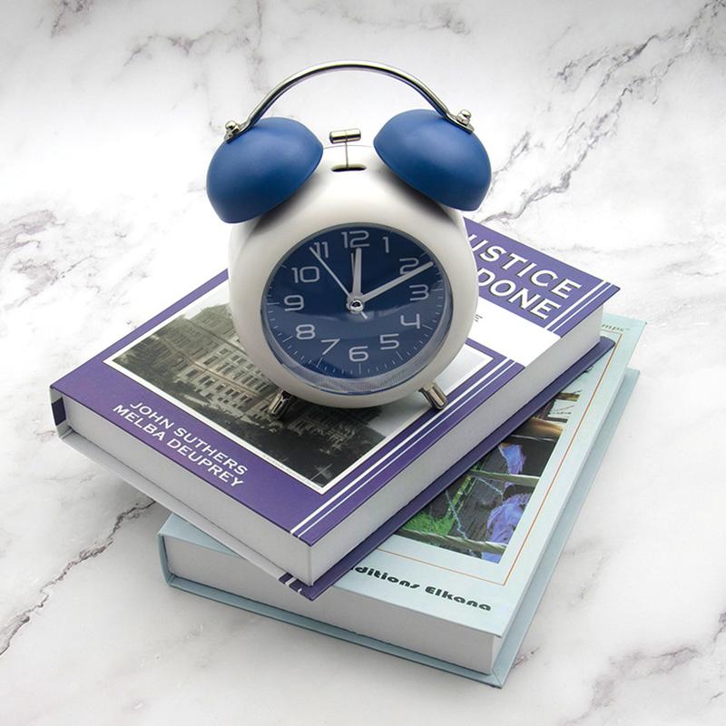 Children Primary and Secondary School Students Bedside Table Electronic Clock Luminous Mute Cute Mechanical Bell Pointer Alarm Clock F18 Application Scenario