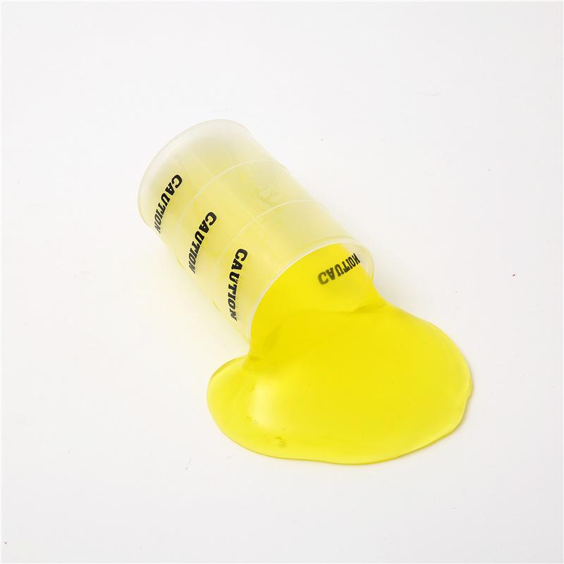 sand skin glue in stock children's fun decompression toy oil drum sand skin glue crystal mud low boron nasal gel slime details Picture
