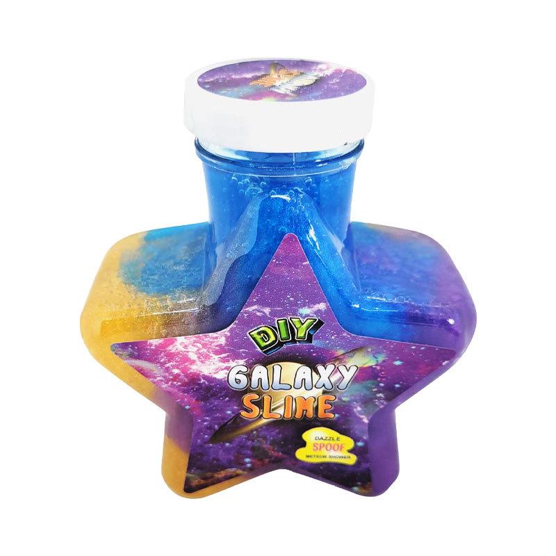 crystal mud sand skin glue slime colorful five-pointed star style odorless easy to clean colored daub Item Picture