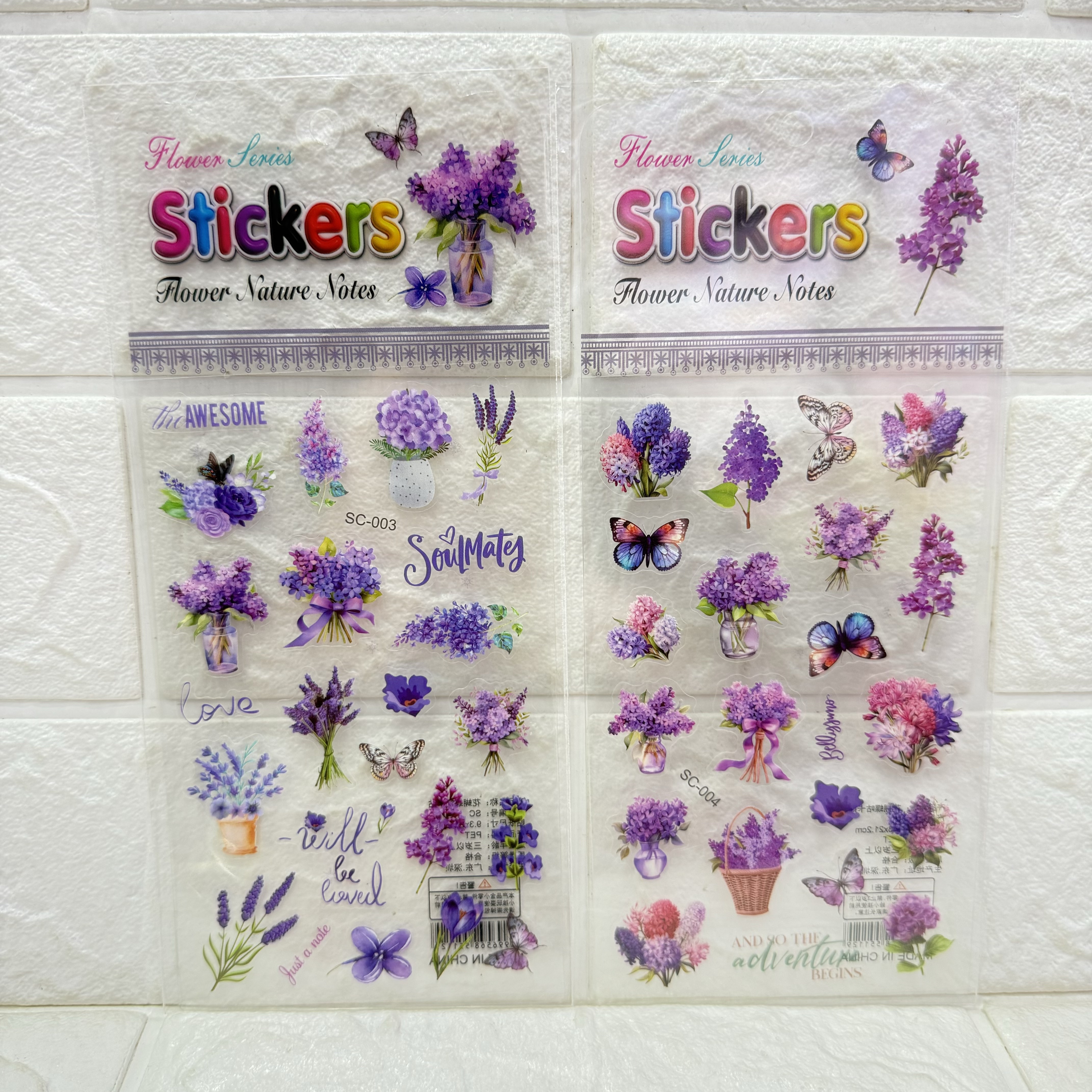 Transparent butterfly flower DIY materials, Guka stickers, butterfly planner Guka stickers, transparent Guka planner stickers Application Scenario