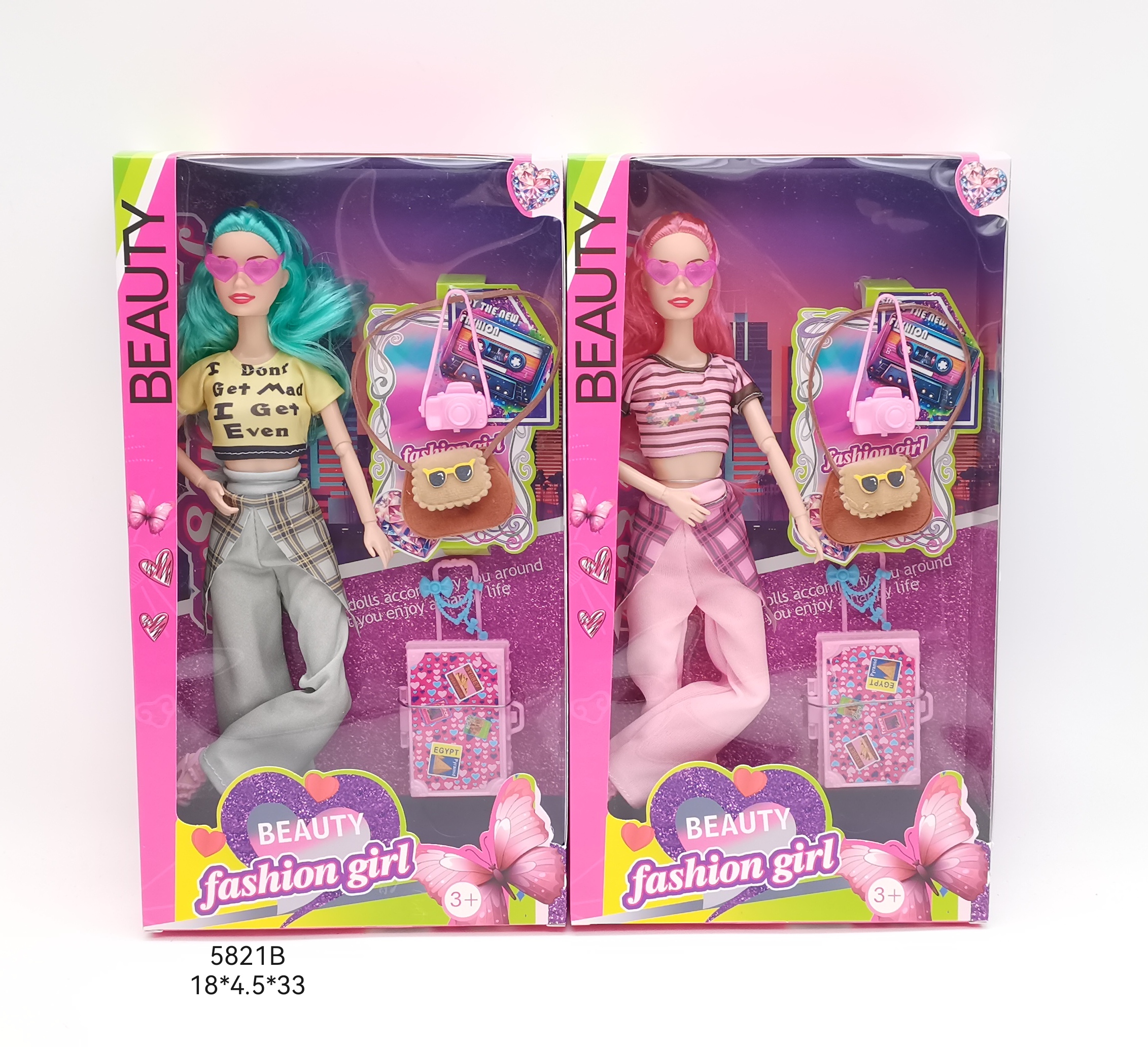 11.5寸十一关节实身时尚芭比带太阳镜