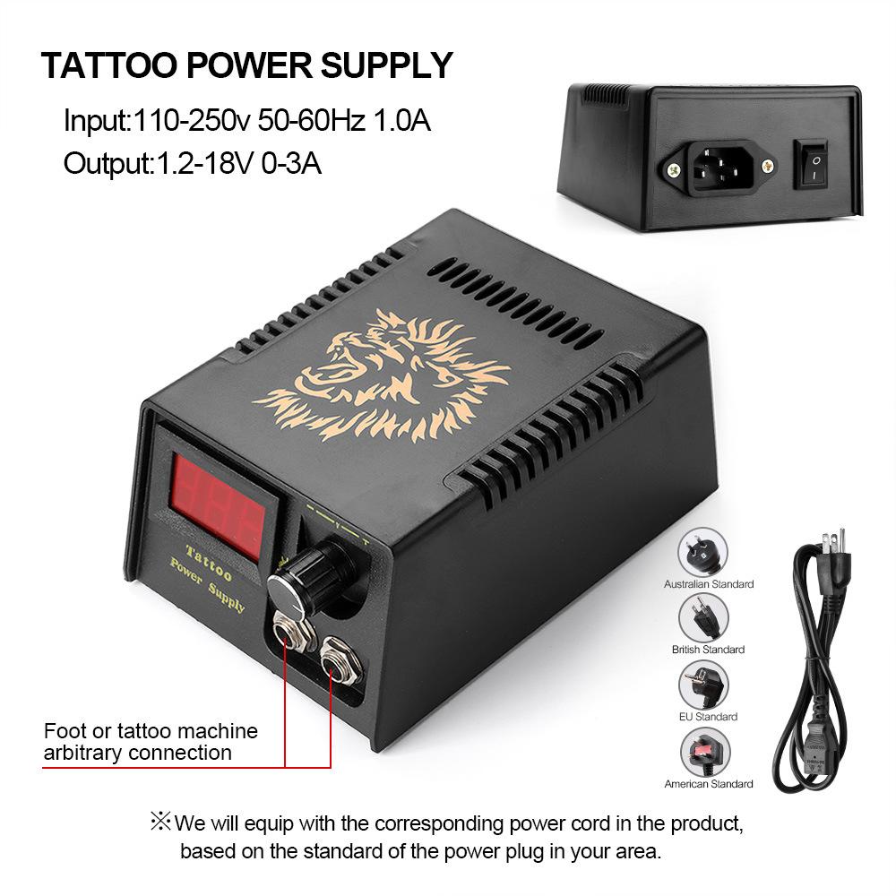 cross-border tattoo machine power switch mobile mini lcd digital display power stabilizer professional tattoo material Item Picture