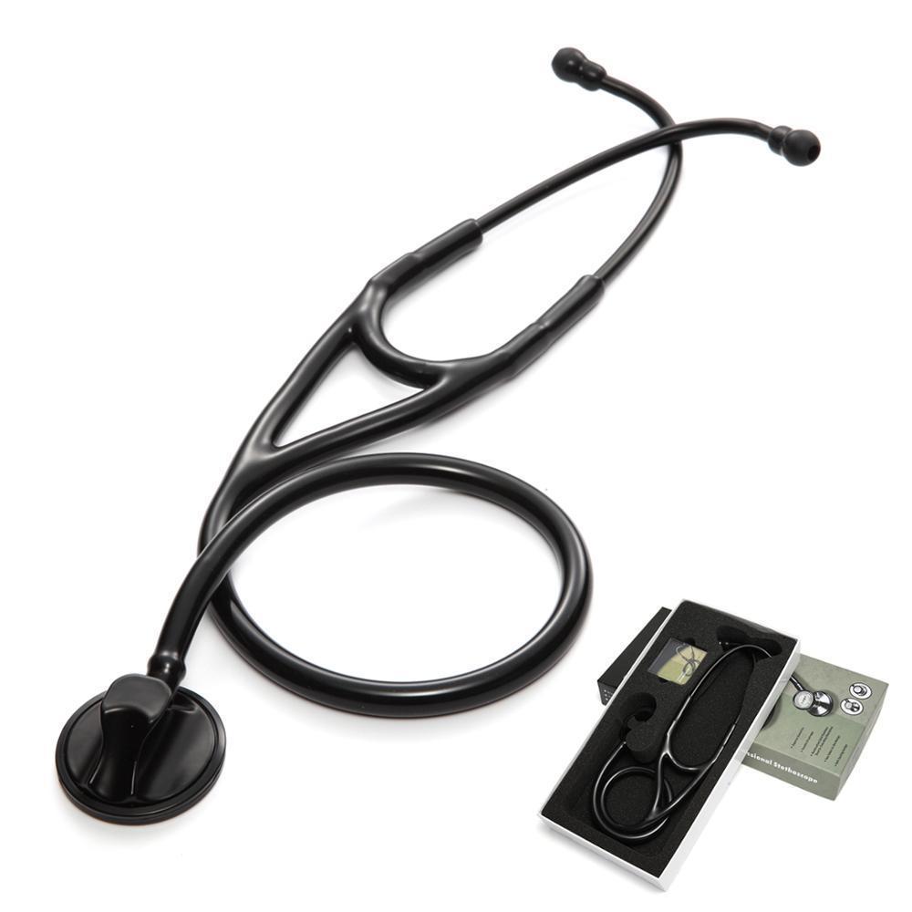 cardiology stethoscope stainless steel stethoscope professional stethoscope english color box packaging stethscope