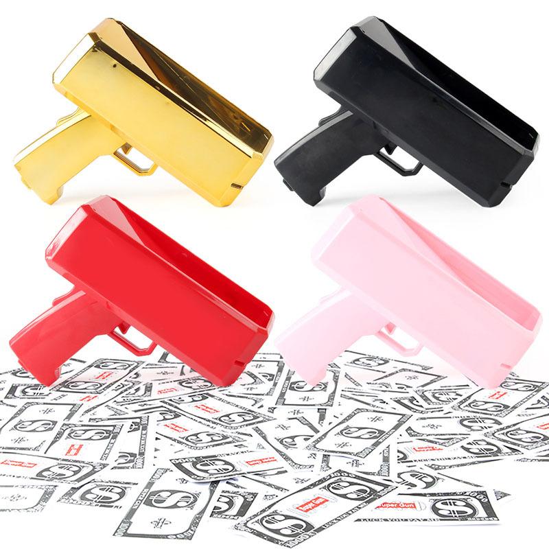 new exotic electric money spray gun bill pistol money gun usd money spray gun money shooting spitting money gun toy Specification drawing
