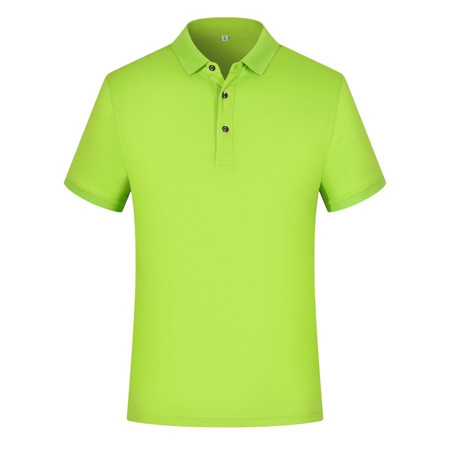 customized summer xinjiang cotton business t-shirt men's lapel short sleeve  shirt wholesale enterprise group work clothes print and embroidery l Item Picture