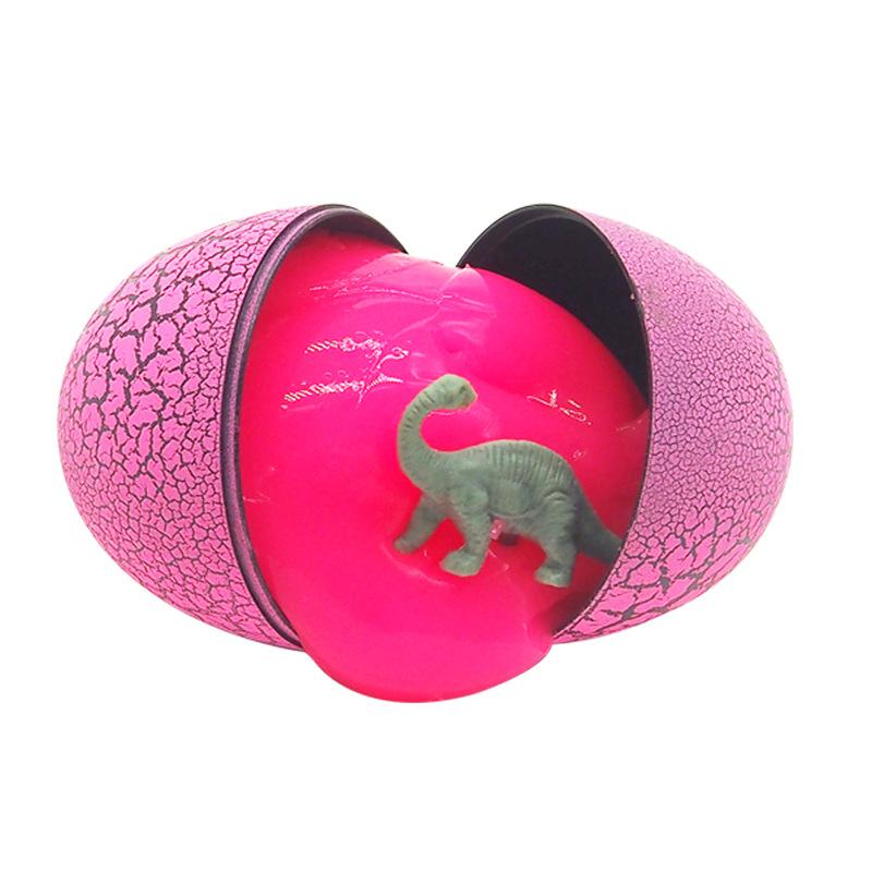 cross-border puzzle dinosaur crack egg crystal mud brickearth colored clay slime plasticene decompression sand skin glue slim full figure