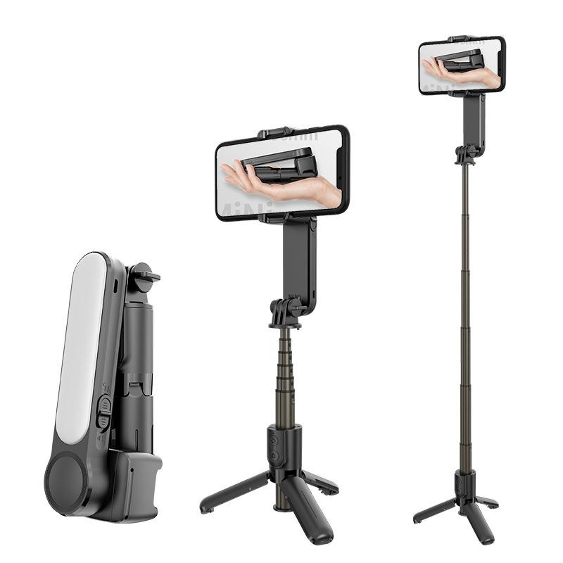 new l09 mobile phone bluetooth selfie stick integrated anti-shake handheld ptz stabilizer folding balance camera stabilizer Specification drawing