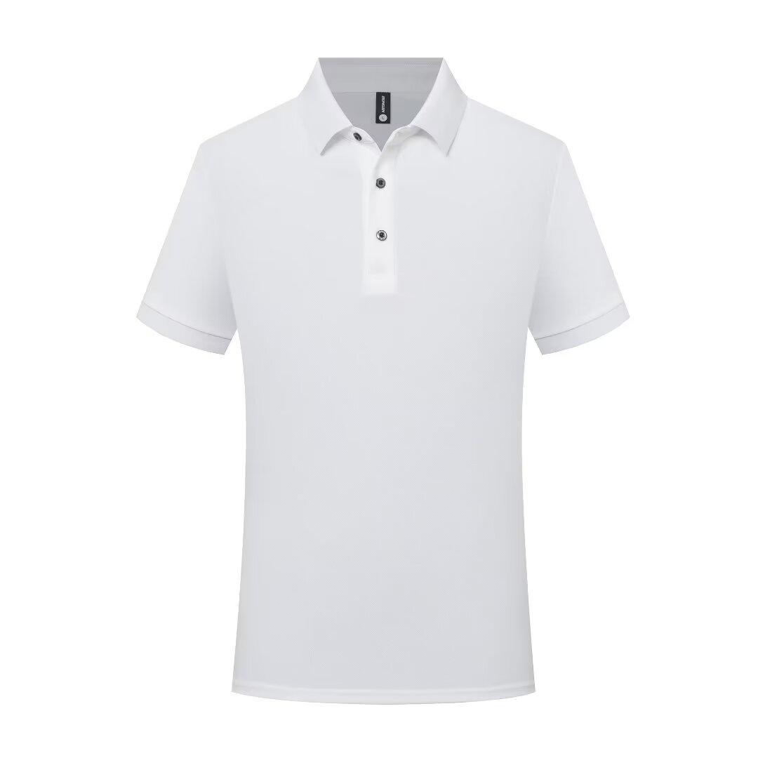 customized men's short-sleeved  shirt t-shirt casual advertising shirt printed logo men's lapel short-sleeved overalls t-shirt Item Picture