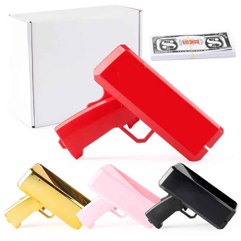 new exotic electric money spray gun bill pistol money gun usd money spray gun money shooting spitting money gun toy Item Picture
