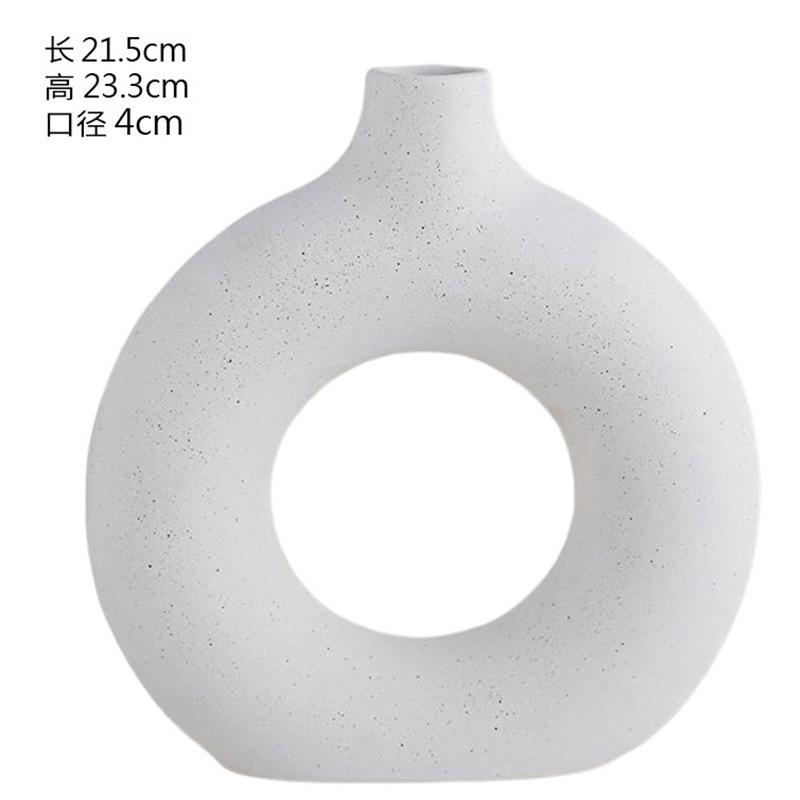 artificial flower ceramic vase decoration artificial green plant drunk wood bell simulated plants living room flower arrangement dining table decorations Item Picture