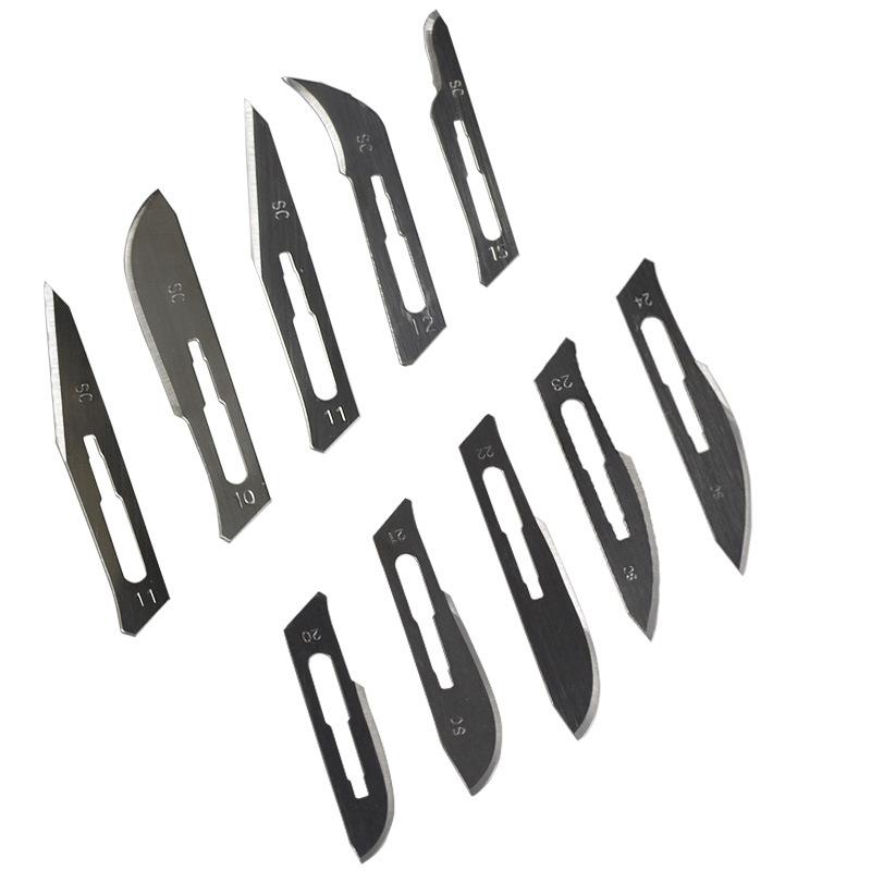 xinsongchang surgical blade carbon steel blade 10 pcs/pack/50 packs/box Specification drawing