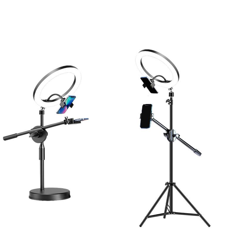 2024 new mobile phone holder live tripod tiktok same anti-shake integrated selfie stick stabilizer Item Picture