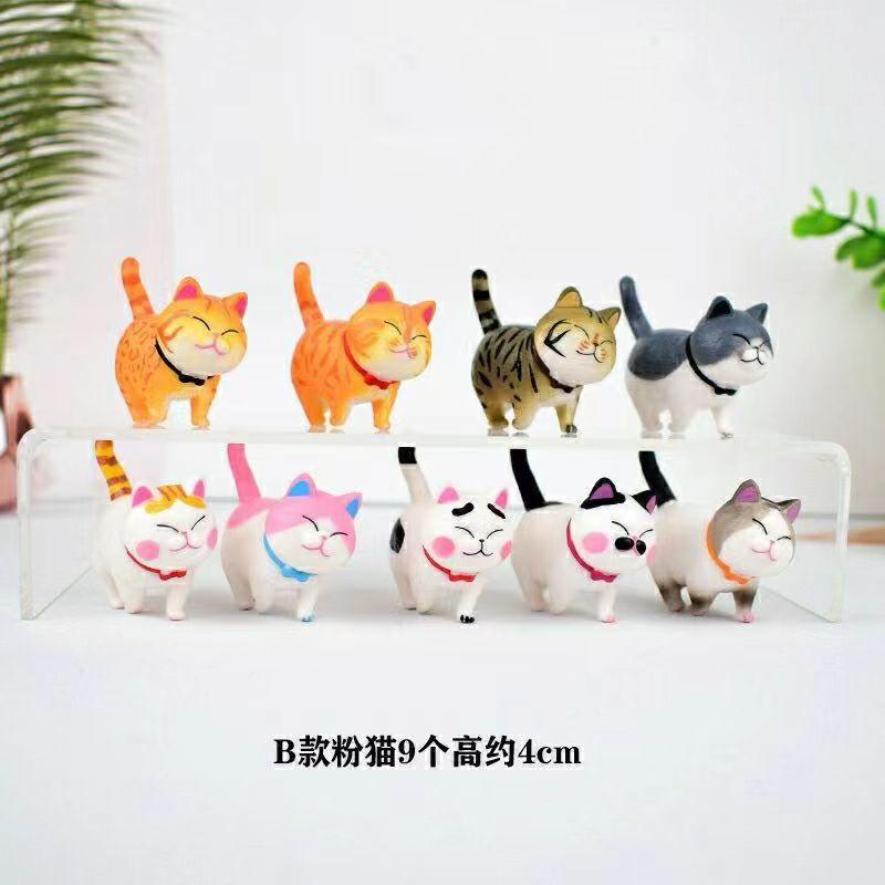 9 chi's sweet cat decoration doll creative table decoration cartoon bell cat hand-made doll wanghong mall decorations full figure