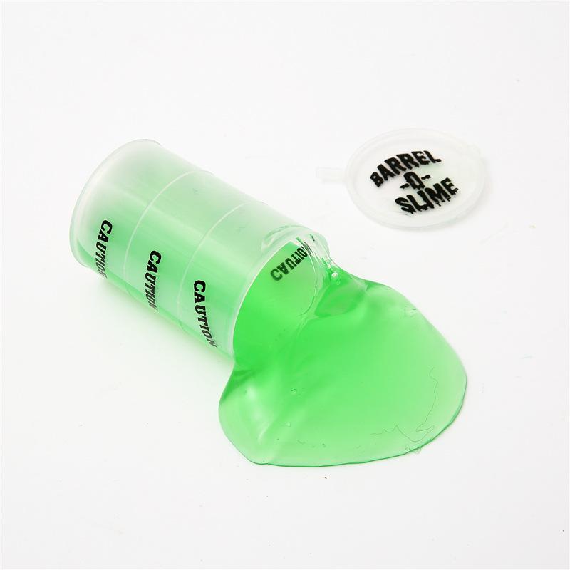 sand skin glue in stock children's fun decompression toy oil drum sand skin glue crystal mud low boron nasal gel slime full figure