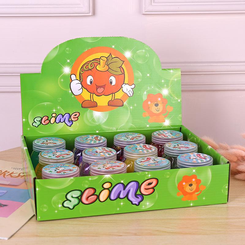 Cross-Border Direct Supply Stall Pumpkin Crystal Mud Pearl Mud Slim Creative Children's Toys Wholesale Foaming Slime details Picture