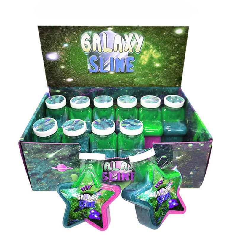 crystal mud sand skin glue slime colorful five-pointed star style odorless easy to clean colored daub Specification drawing