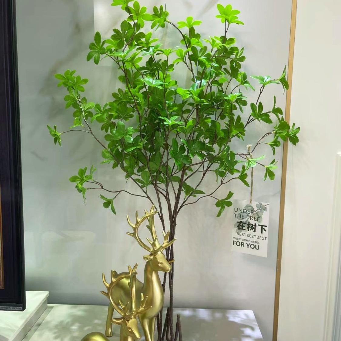 Hand-Feeling Bell Simulation Green Plant Bell Plant Nordic Style Artificial/Fake Flower Ornaments Living Room and Dining Table Decoration full figure