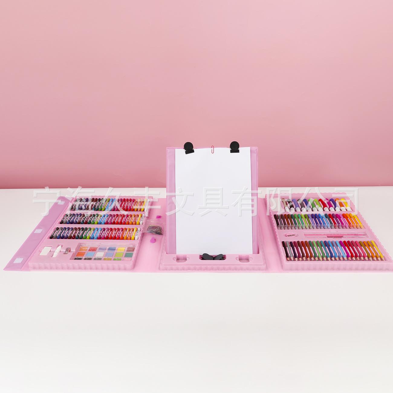liuyi 208 large size brush stationery suit color lead wax crayon oil pastels watercolor pen wholesale children's gifts details Picture