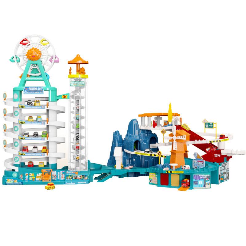 Children's Adventure Boy Toy Car Building Parking Lot Puzzle Train Rail Car 3 Years Old 4 TikTok Item Picture