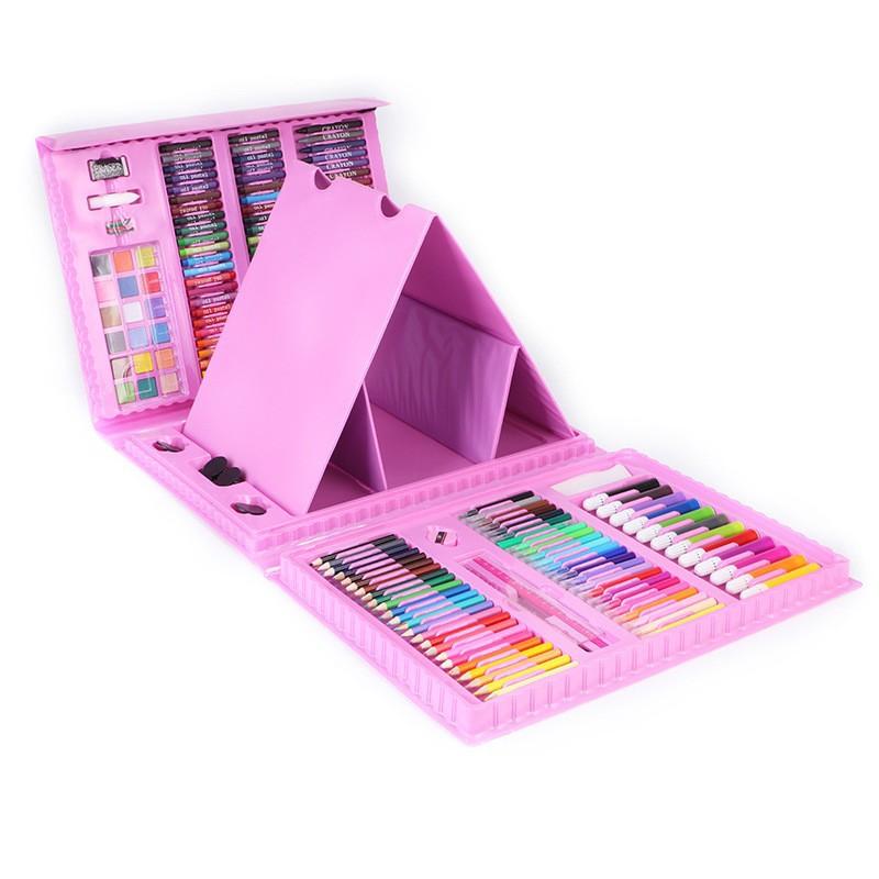 liuyi 208 large size brush stationery suit color lead wax crayon oil pastels watercolor pen wholesale children's gifts Application Scenario