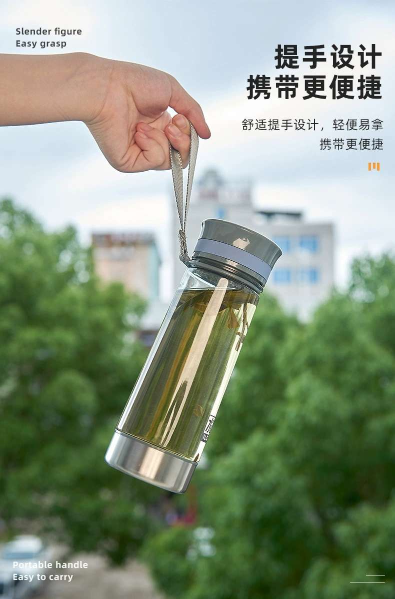 H195-2305 Silver Qian outdoor water cup fashion with plastic cup sports business water cup PC space cup gift large capacity wholesale Application Scenario