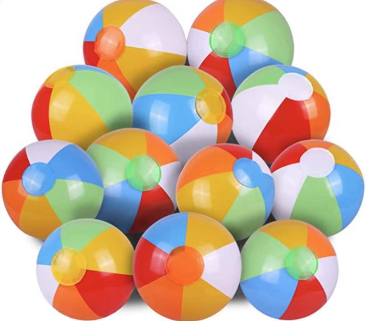 inflatable toys water ball beach ball inflatable toys factory wholesale pvc ballon six color parent-child game Specification drawing