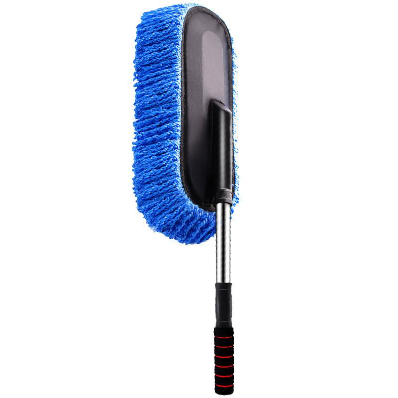 car supplies retractable nano fiber wax mop dust removal car duster car mop car brush car wash cleaning tools Item Picture