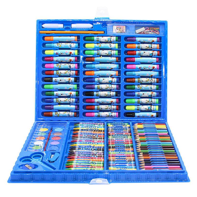 Children Watercolor Pen Painting Kit Wholesale Children Primary School Students Learning Painting Watercolor Brush Wax Crayon Oil Pastels Item Picture