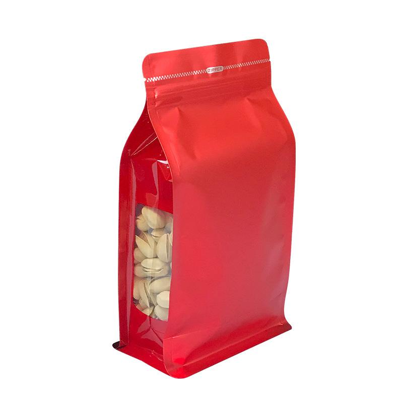 colorful eight-side seal independent packaging and self-sealed bag aluminum foil bag coffee beans tea dried fruit candied envelope bag food packaging bag Item Picture