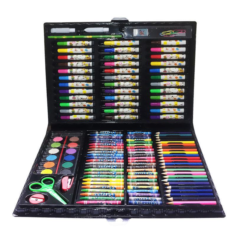 Children Watercolor Pen Painting Kit Wholesale Children Primary School Students Learning Painting Watercolor Brush Wax Crayon Oil Pastels Application Scenario